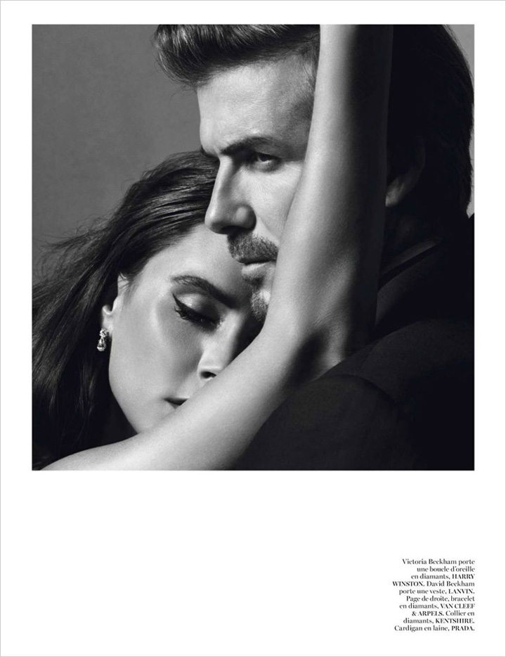 貝克漢姆夫婦攜手登《Vogue》法國版圣誕特刊
