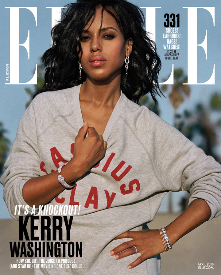女星Kerry Washington 演繹海灘時尚大片