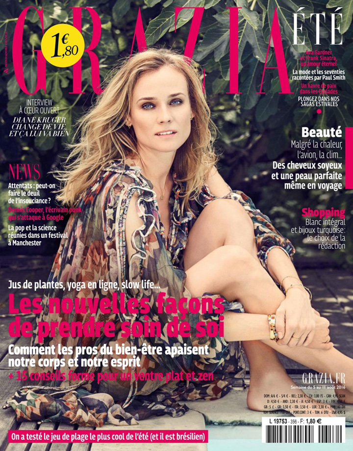 Diane Kruger《Grazia》法國版2016年8月號