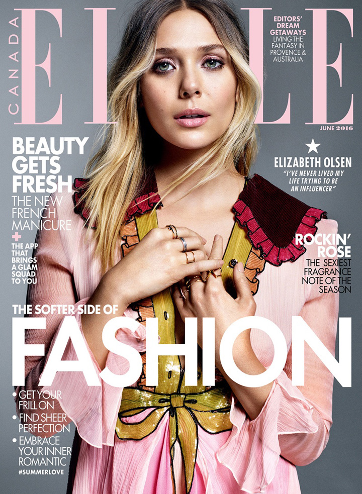 Elizabeth Olsen《Elle》加拿大版2016年6月號