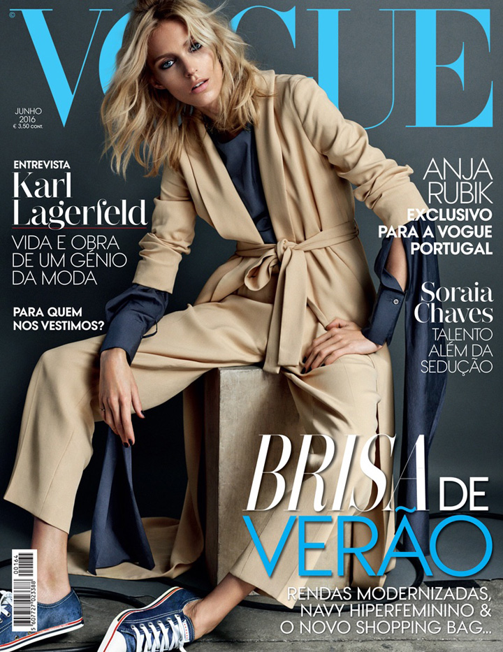 Anja Rubik《Vogue》葡萄牙版2016年6月號