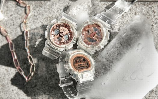 敢于純粹，個性無畏！G-SHOCK透明玫瑰金女性系列晶透來襲