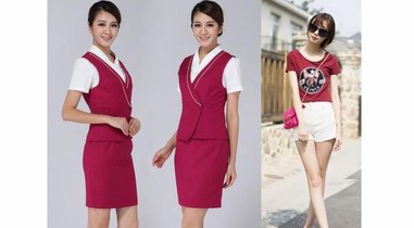 酒紅色的衣服該怎樣搭配才好看？空姐的標準制服就是示范