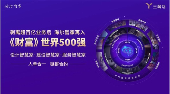 剝離超百億業務后，海爾集團旗下海爾智家再入《財富》世界500強