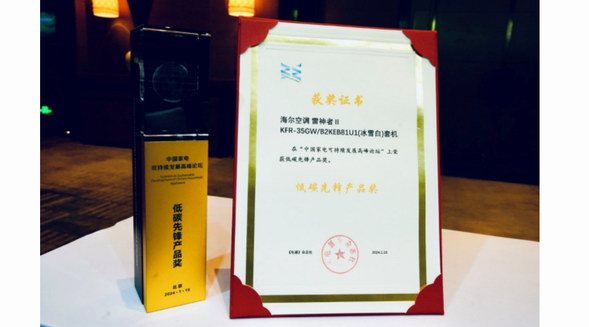 從產(chǎn)品到方案！海爾空調(diào)綠色低碳成果獲行業(yè)認(rèn)可