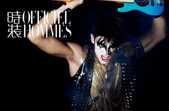 法國超模Baptiste Giabiconi演繹Kiss樂隊